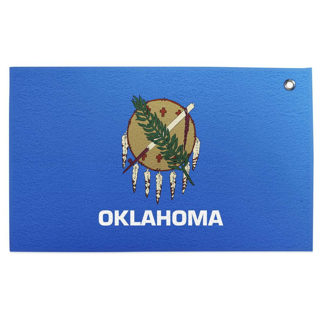 Oklahoma Flag Golf Towel