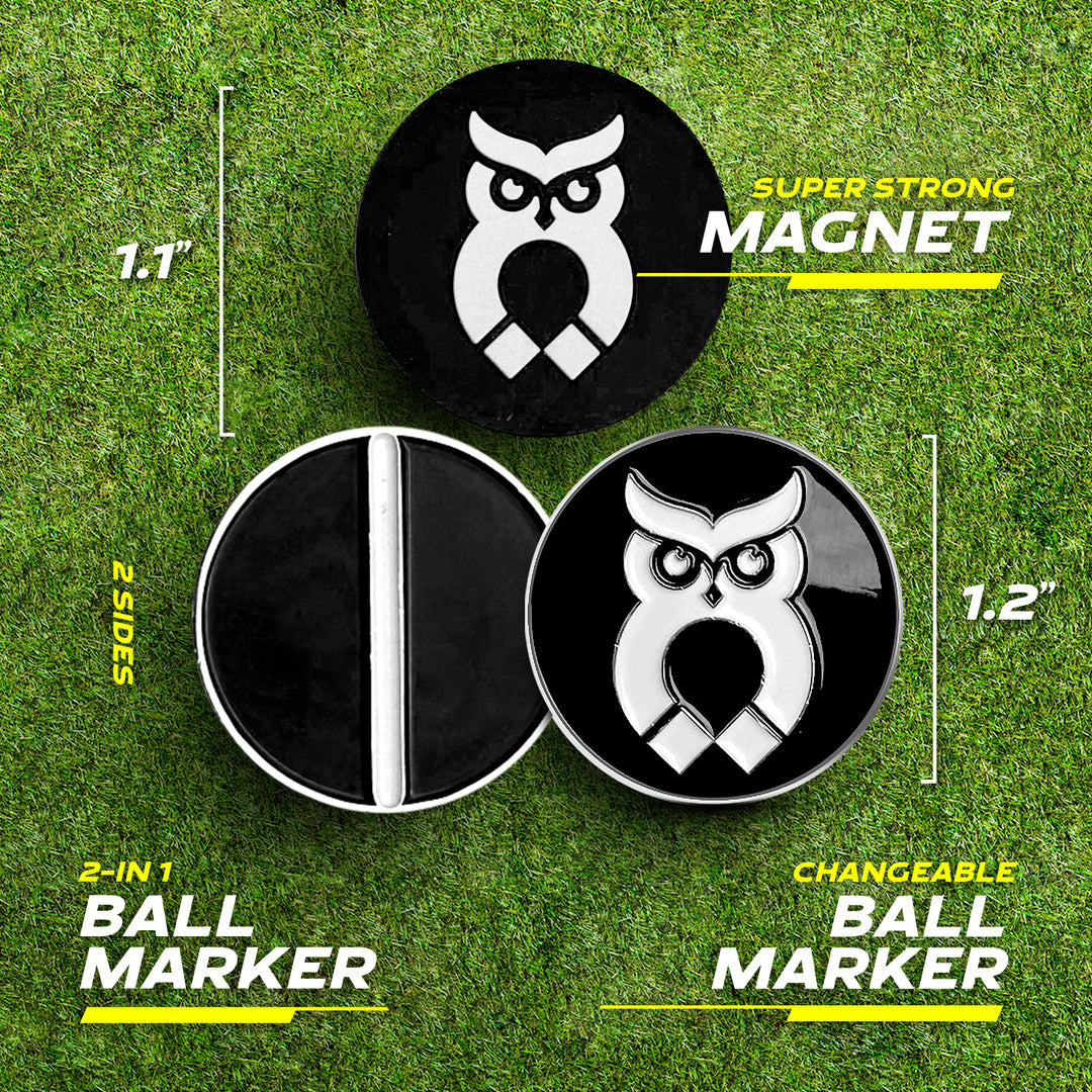 2-Sided Ball Marker - Black