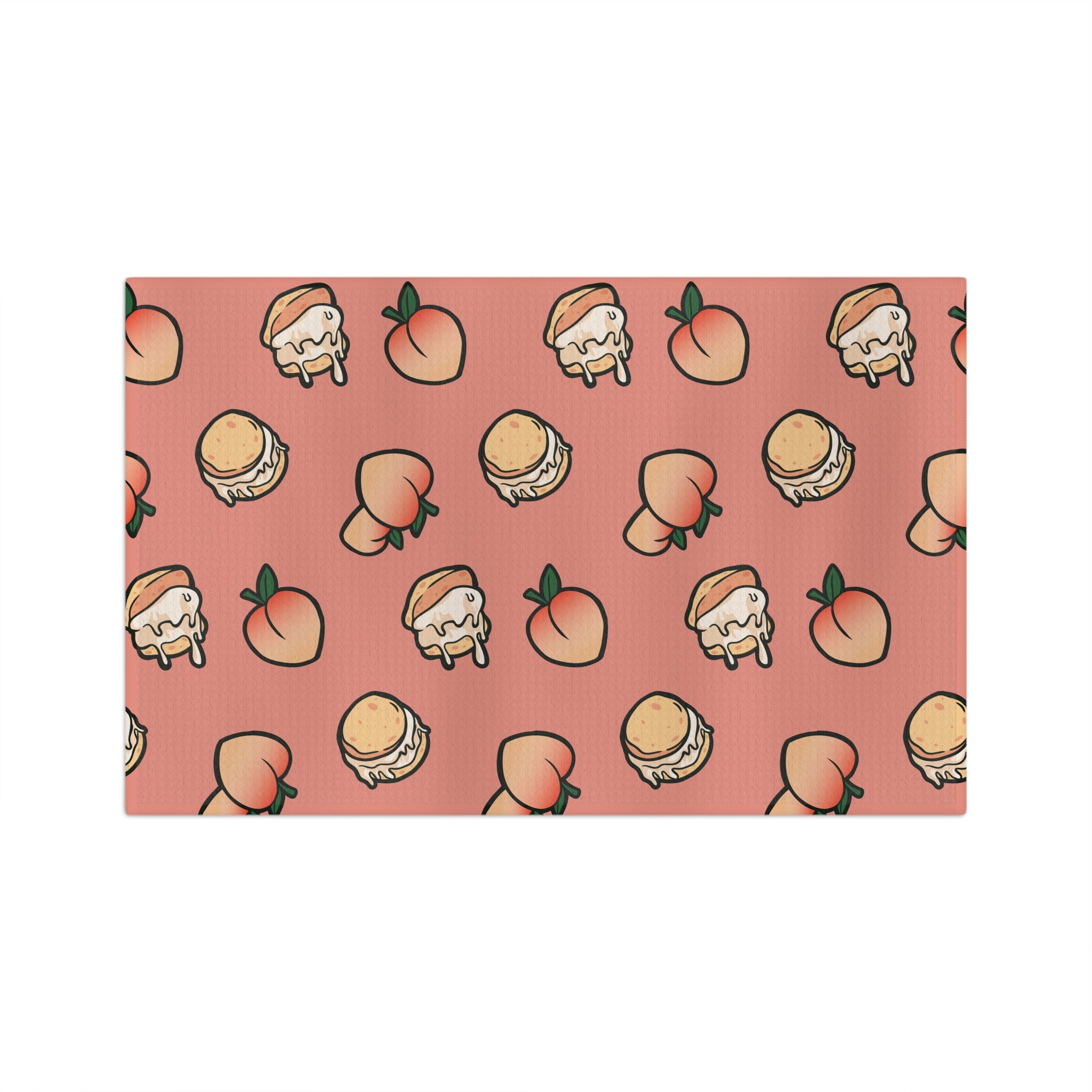 Georgia Peach Ice Cream Golf Towel