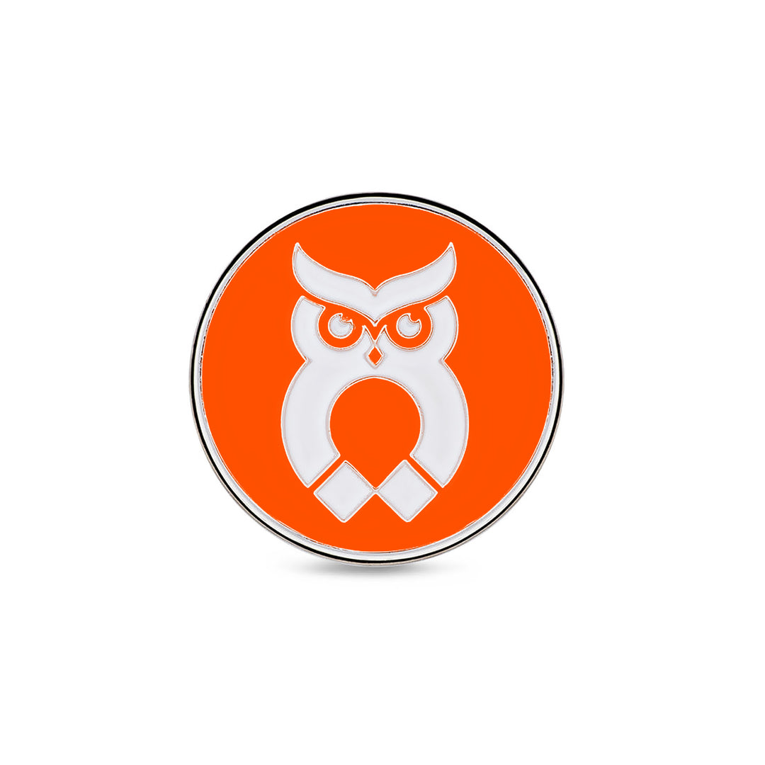 Poker Chip Ball Marker - Orange