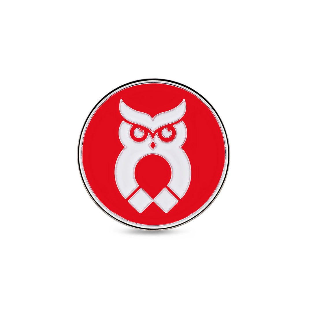 Red MagnetOwl Small Ball Marker