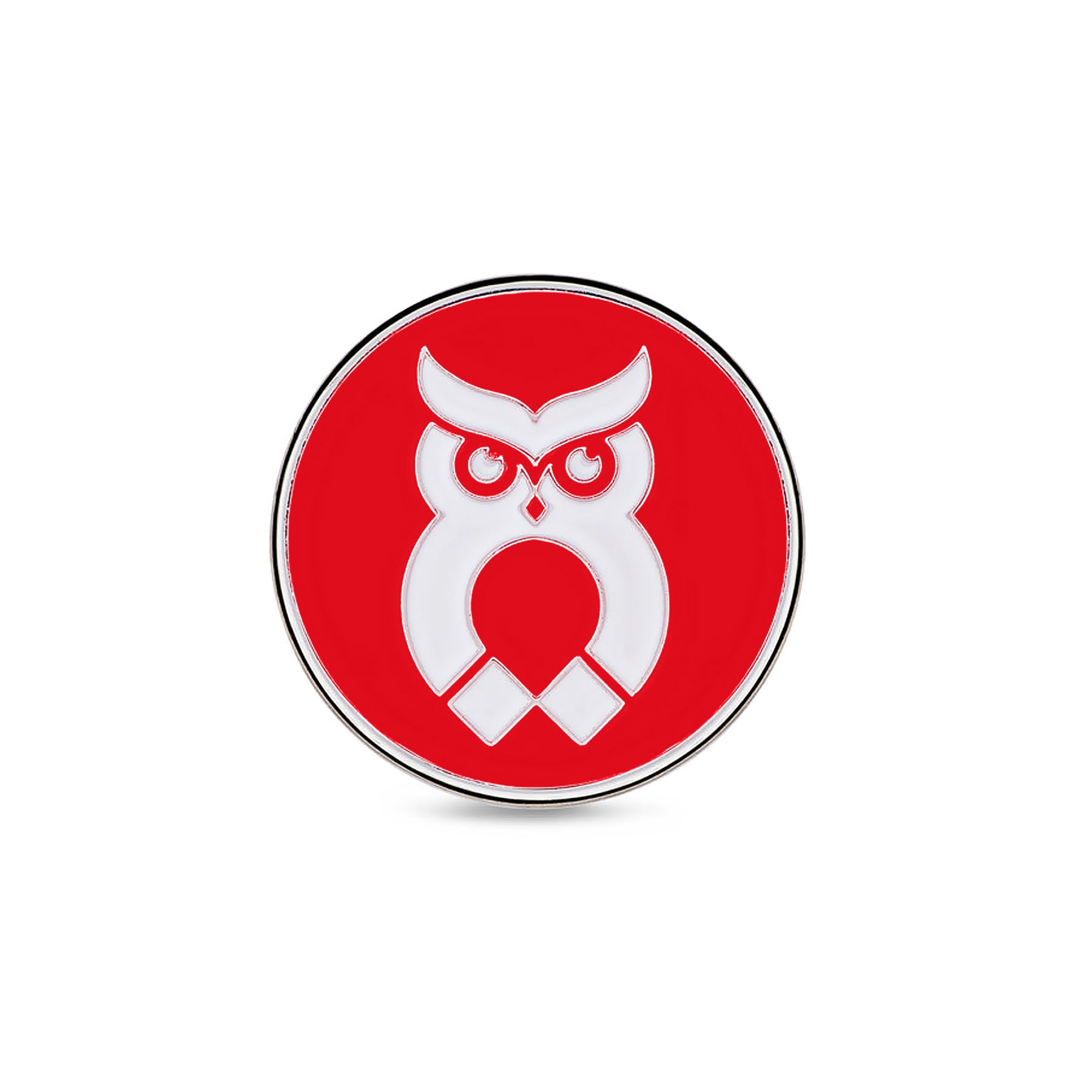 Red MagnetOwl Poker Chip Ball Marker