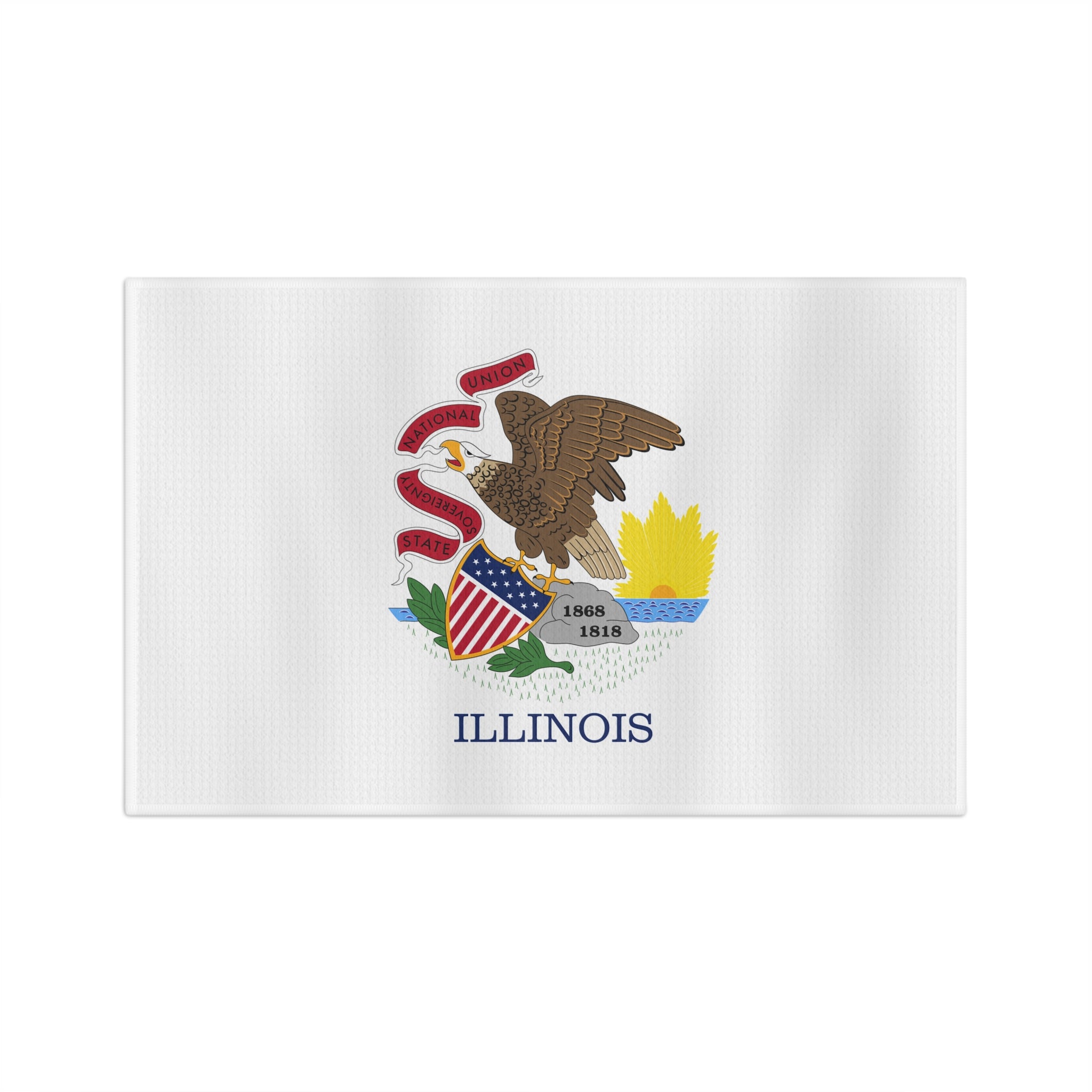 Illinois Flag Golf Towel