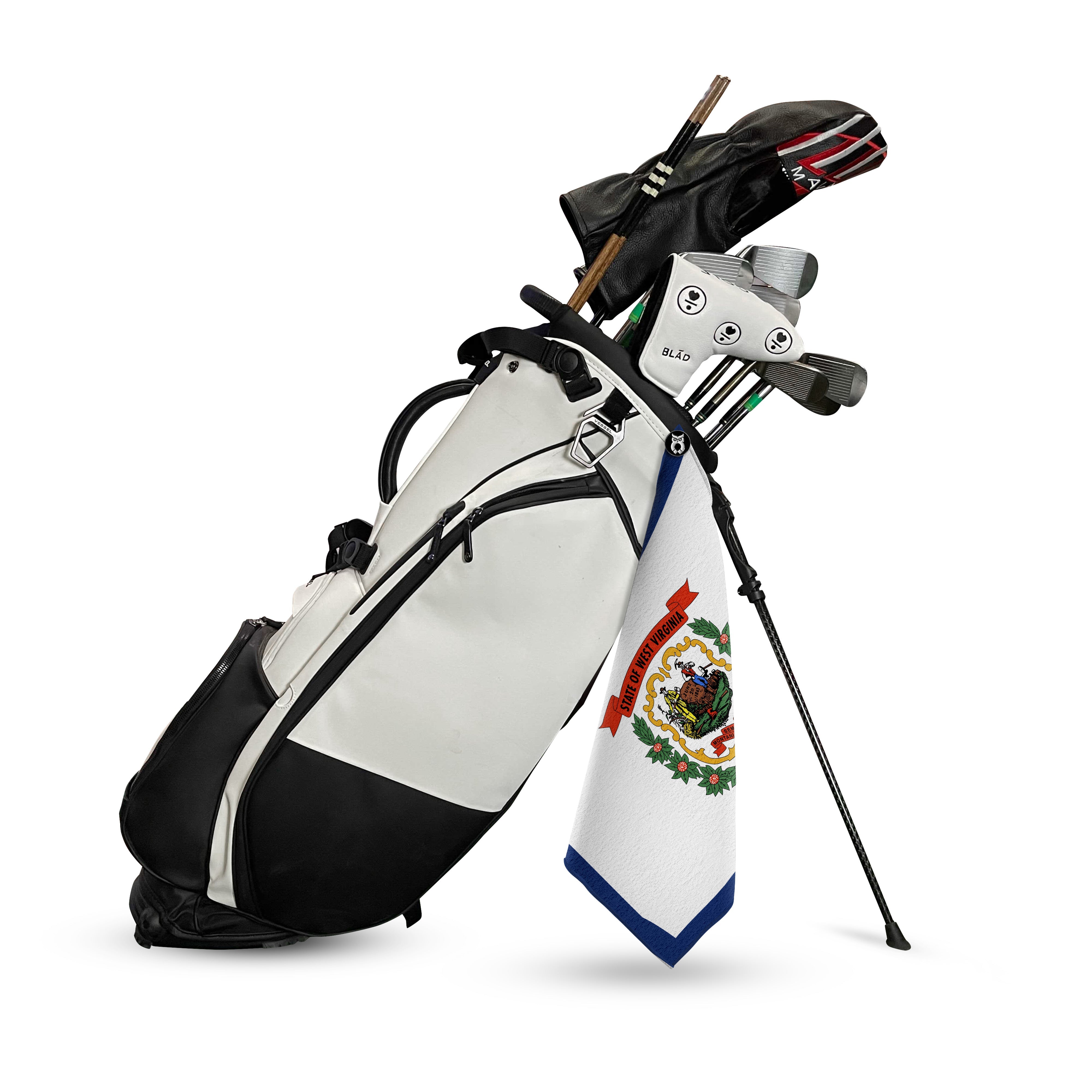 West Virginia Flag Golf Towel