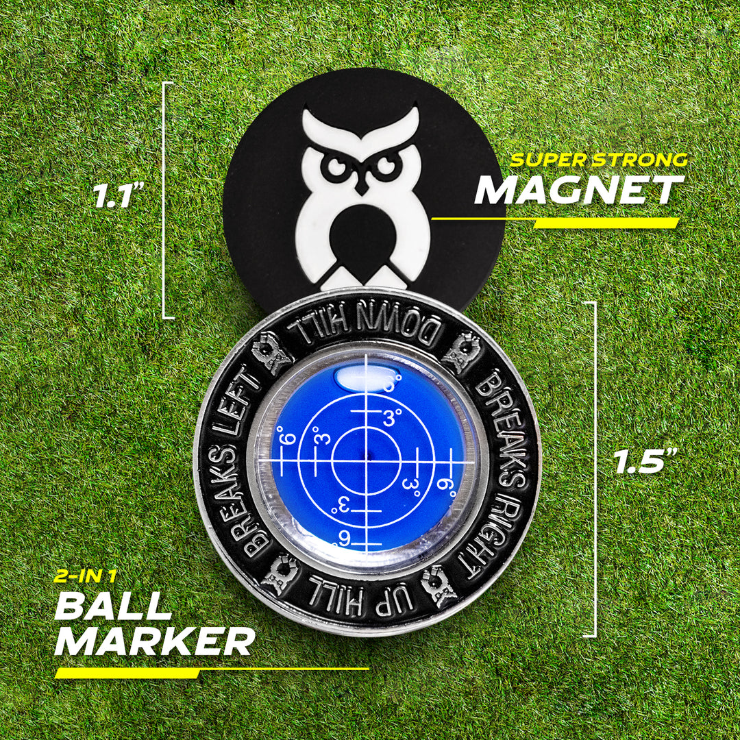 Bubble Level Ball Marker - Blue