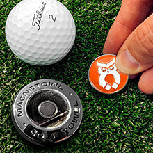 Orange MagnetOwl Poker Chip Ball Marker