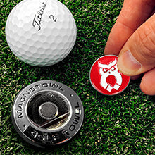 Red MagnetOwl Poker Chip Ball Marker