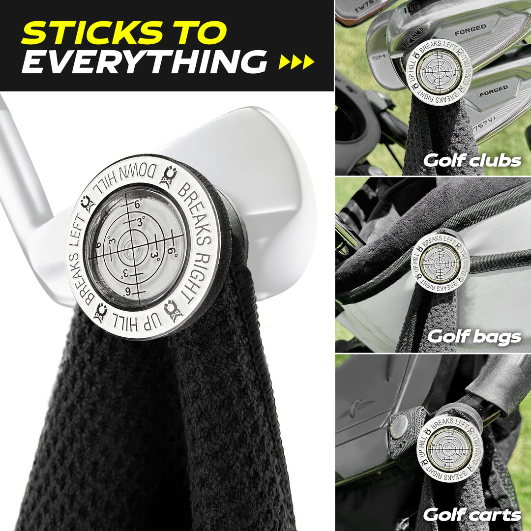 Bubble Level Ball Marker - White