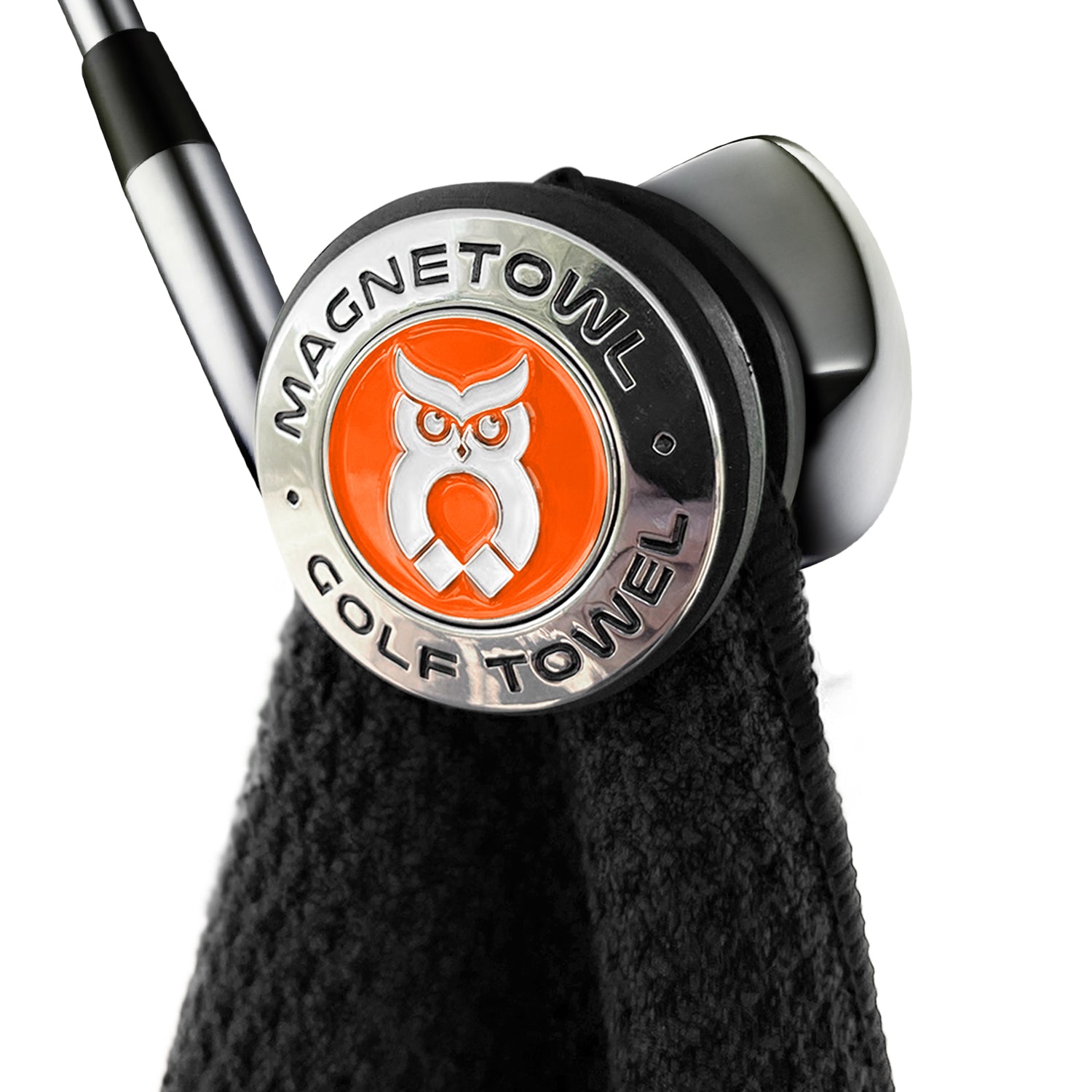 MagnetOwl Magnetic Golf Towel Clip with Poker Chip Marker