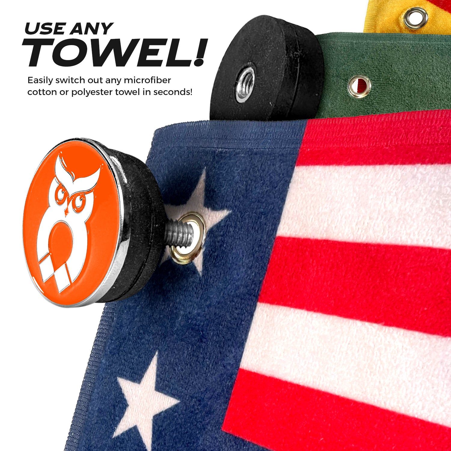 Orange MagnetOwl Ball Marker