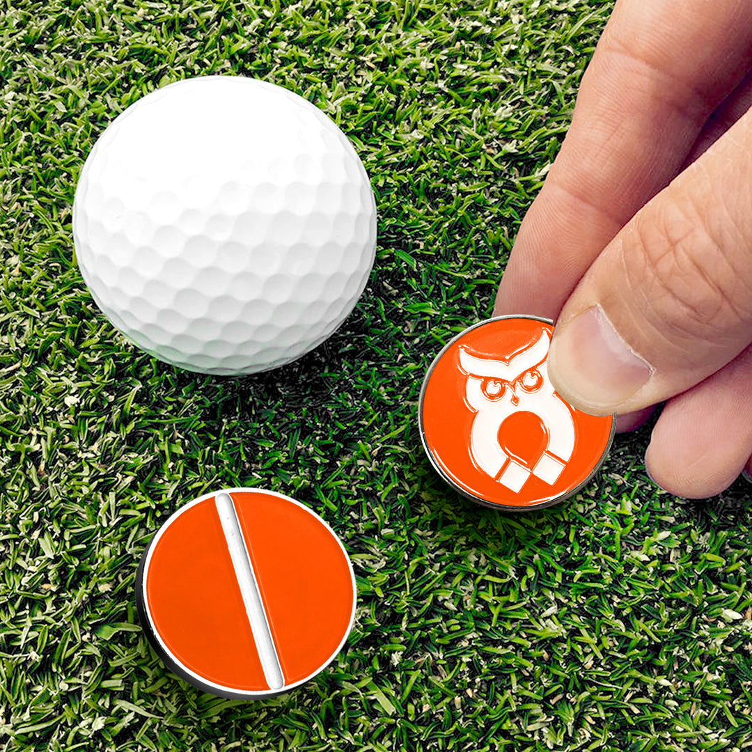Orange MagnetOwl Mini Ball Marker