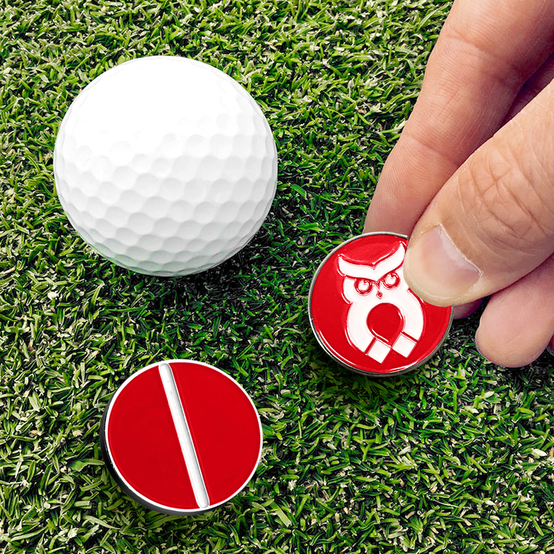 Red MagnetOwl Mini Ball Marker