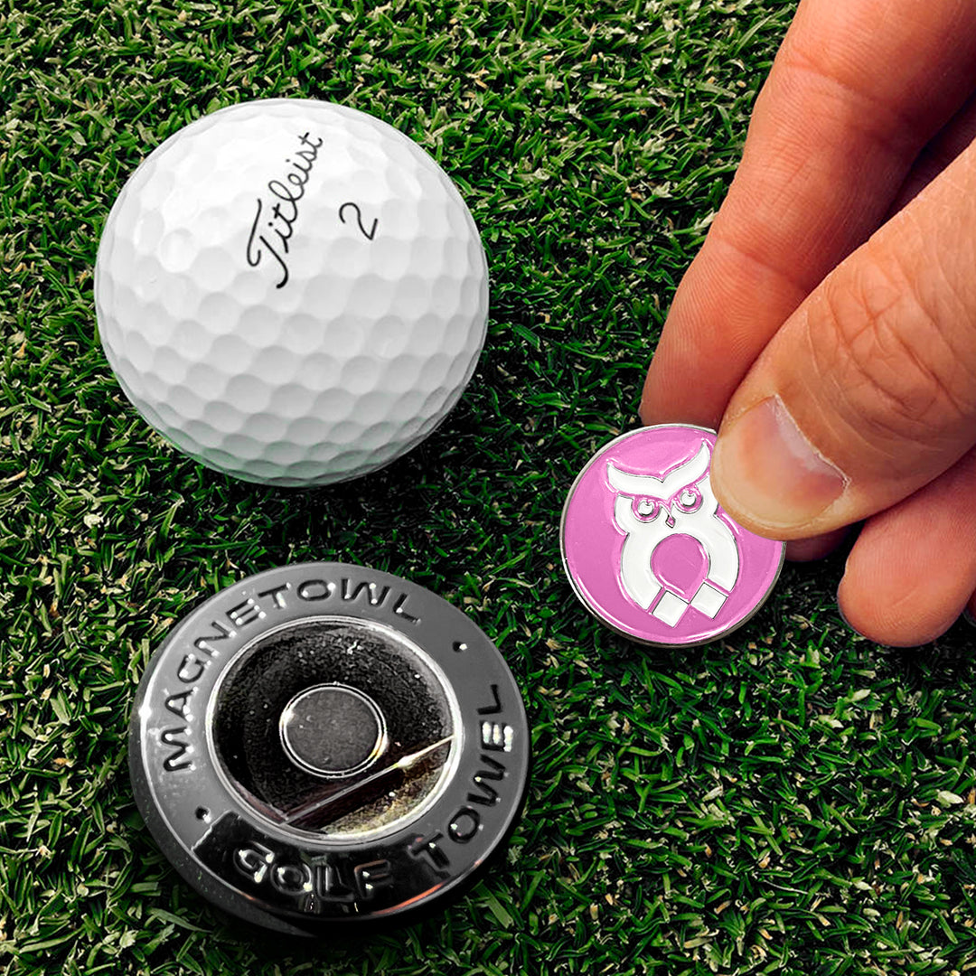 Pink MagnetOwl Small Ball Marker