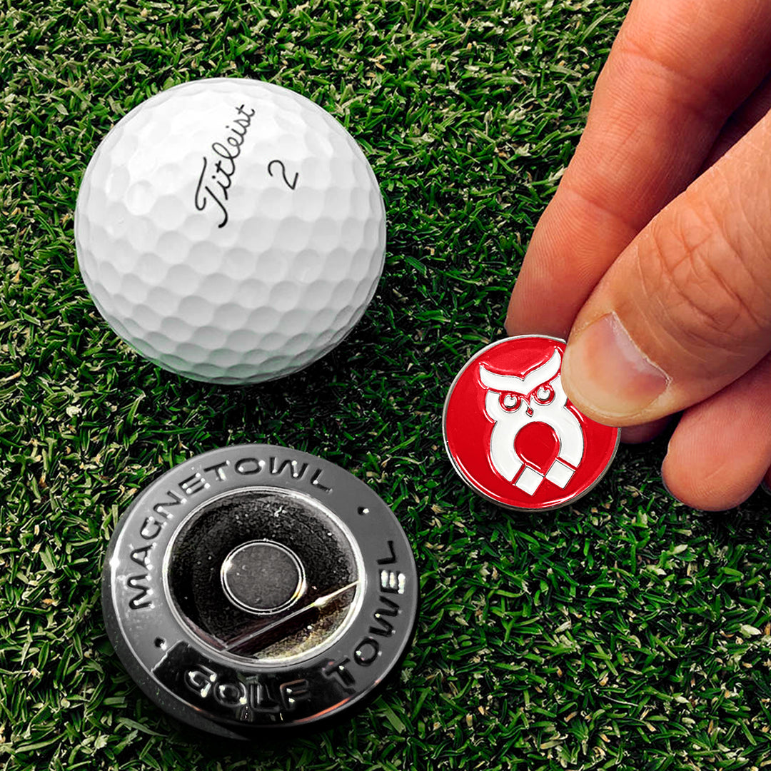 Red MagnetOwl Small Ball Marker