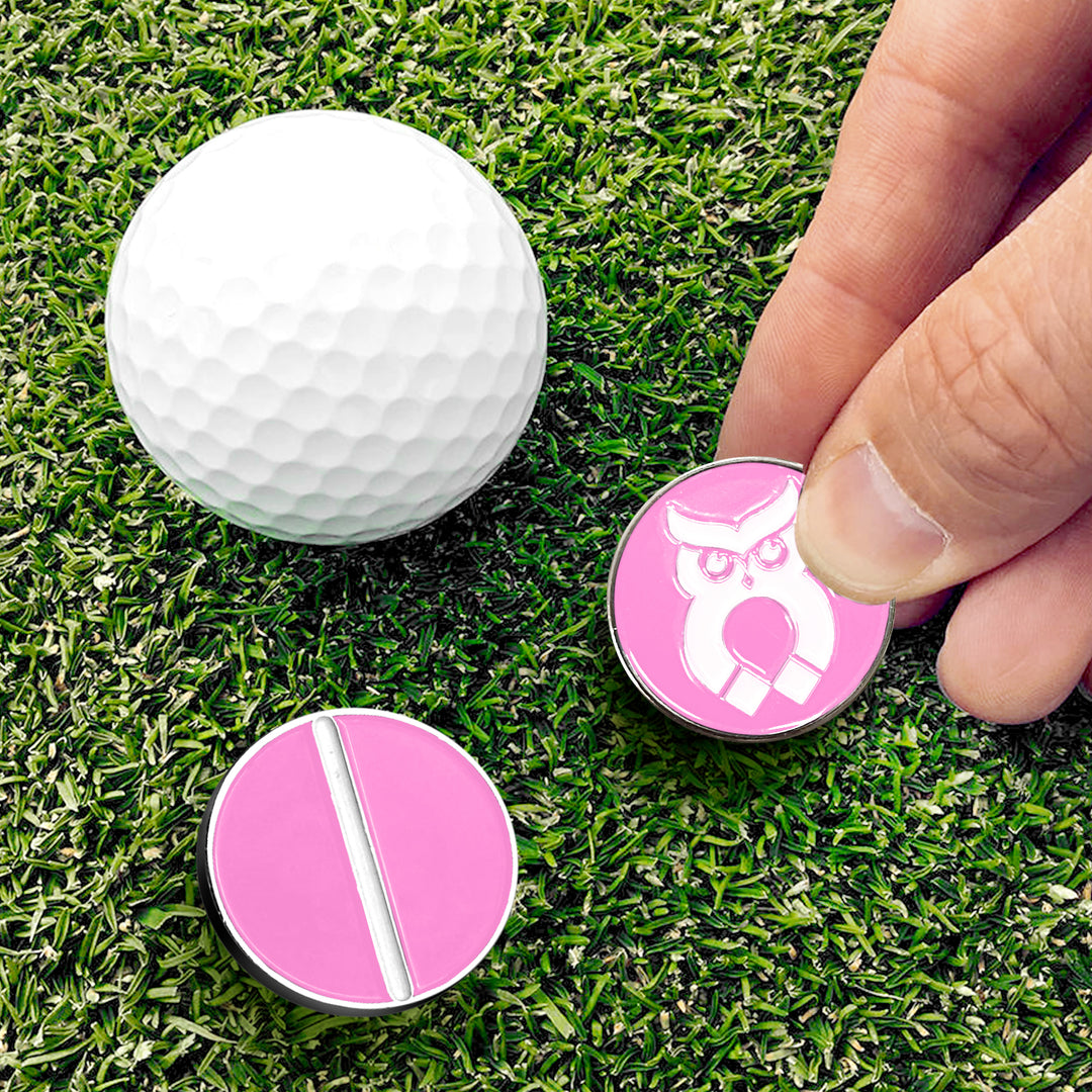 Pink MagnetOwl Mini Ball Marker