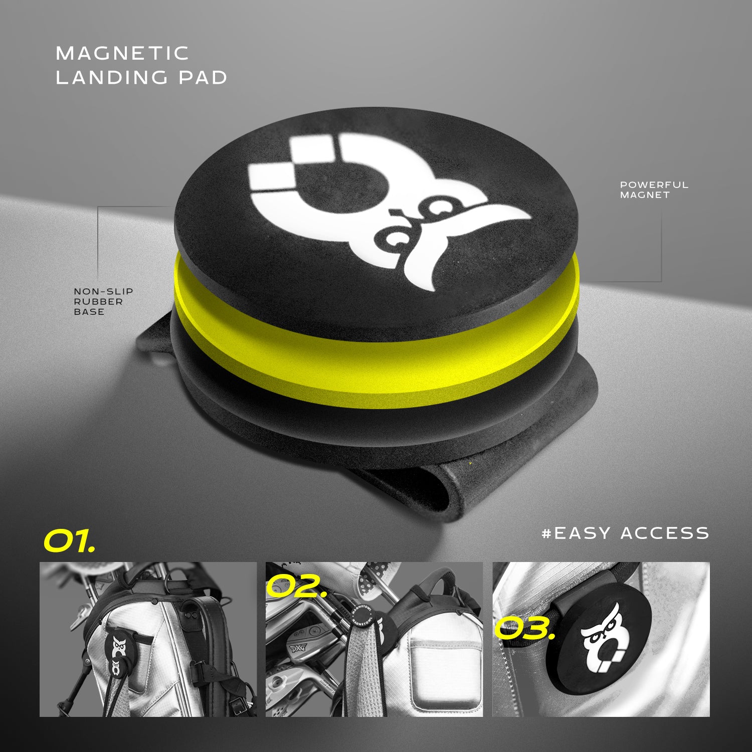 Magnetic Golf Bag Landing Pad